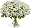 Fake Plants Roses Flowers Plastic Flowers Spring Decorations for Home Gifts for Gf Roses Artificial Flowers for Vase Fake Flowers Home Decor19.6”(Purple Heart 50PCS)