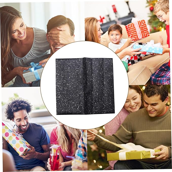 GALPADA 10Pcs Metallic Dot Pattern Flower Wrapping Paper for DIY Bouquets and Packaging Floral Paper for Christmas Birthday Wedding Crafts and Seasonal Presents