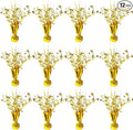 12 Pack Metallic Foil Spray Centerpiece Star Table Decoration Burst Table Centerpieces for Birthday New Years Nye Wedding Anniversary Graduation Holiday Party Supplies Decor, Gold