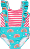 RuffleButts® Baby/Toddler Girls Ruffle Strap One Piece Swimsuit w/UPF 50+ Sun Protection