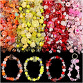 Assorted 210-270PCS Acrylic Beads for Bracelet Making, Flower Bow Candy Gummy Bear Kawaii Bracelet Charms,Cute Beads for Jewelry Making DIY Necklace Keychain Phone Charm Christmas Gift