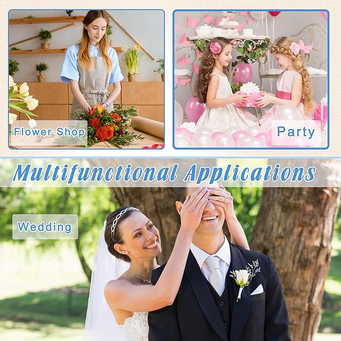 161 PCS DIY Wrist Corsage Making Kit with 5P Wrist Corsage Bracelets, Floral Wire and Cutter, Floral Tape, Pin, Ribbon for Wedding Party Boutonniere Supplies