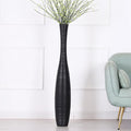 Leewadee Decorative 41 inches Tall Floor Vase for Living Room Home Decor, Black, Resin