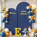 HB HBB MAGIC Navy Blue Arch Backdrop Cover Set of 2 Navy Blue Arch Cover 7.2 and 6ft Wedding Arch Cover Stretchy Backdrop Bridal Baby Shower Birthday Party Arches Stand Covers Spandex