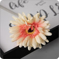 12pcs Artificial Gerbera Daisies,22 Inch Long Stem Silk Daisy Flowers,Realistic Artificial Flower Mums for Home Décor Centerpiece Wreath Supplies Wedding Bouquet,Princess Peach