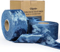 Velvet Ribbon Blue 1-1/2 inch Wide Double-Sided Glossy Fabric Ribbons for Christmas Tree Decor Gift Wrapping Flower Bouquet DIY Crafts 10Yd