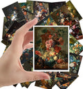 Large Stickers (24pcs 2.5"x3.5") Amazing Garden Flowers Still Life Antique Museum Painting Art by Jan Van Huysum Retro Poster Reprint