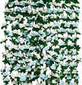 12 PCS 98.4 FT Artificial Flower Garland Rose Garland for Wedding Room Decor（12,Light Blue）