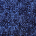 Efavormart Wonderland Rosette Premium Table Runners for Weddings Party Banquets Decor Fit Rectangle and Round Table - Navy