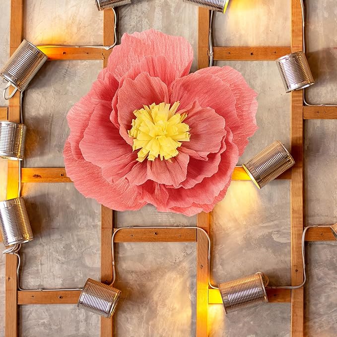 Garneck 11Pcs Multi-Color Paper Flower Decorations Crepe Handmade DIY Artificial Flowers for Party Home Wall Showcase Background Festive Decors