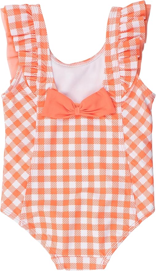RuffleButts® Baby/Toddler Girls Ruffle Strap One Piece Swimsuit w/UPF 50+ Sun Protection