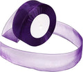 Purple Ribbon for Gift Wrapping 1-1/2 inch Sheer Organza Ribbon for Flower Bouquet Tulle Chiffon Ribbons for Wedding Invitations Christmas Decorations Crafts 50 Yards