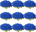 102 PCS Royal Blue Roses, Faux Blue Rose Bouquet, Silk Rose with Stems for Wedding Flowers Decoration, Valentines Day Mothers Day, Wedding Decoration