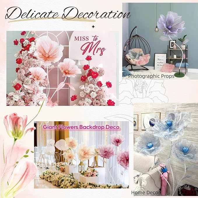 Wedding Decorations for Reception, 5.58 ft Huge Artificial Silk Flower Decoration, Wedding Arrangements, Birthday Party Banquet Background Decor, Shop Window Display (S Pink)