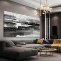 Abstract Wall Art For Living Room Modern Canvas Art Wall Decor Grey White Wall Art For Bedroom Office Decor Grey Abstract Art Painting Ready To Hang Pictures Artwork 24×48 In