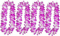ALIMITOPIA Hawaiian Hula Leis Dance Wreath Garland Artificial Flowers Fabric Neck Loop for Luau Party Costumes (Purple;4pcs)