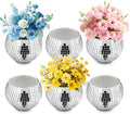 Luditek 6 Pcs Disco Ball Vase, Mirror Disco Ball Decor for Wedding Table Centerpieces, Glass Planter Party Decorations for Christmas Home Birthday Flowers Plant Lover Unique Gifts