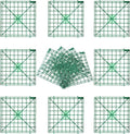 Artificial Flower Grid Panels,DIY Flowers Wall Frames,Flowers Wall Arches Backdrop,Plastic Fences Frames for Wedding Party Flower Grids,Artificial Flowers Plant Base,12Pieces,10x10 Inches