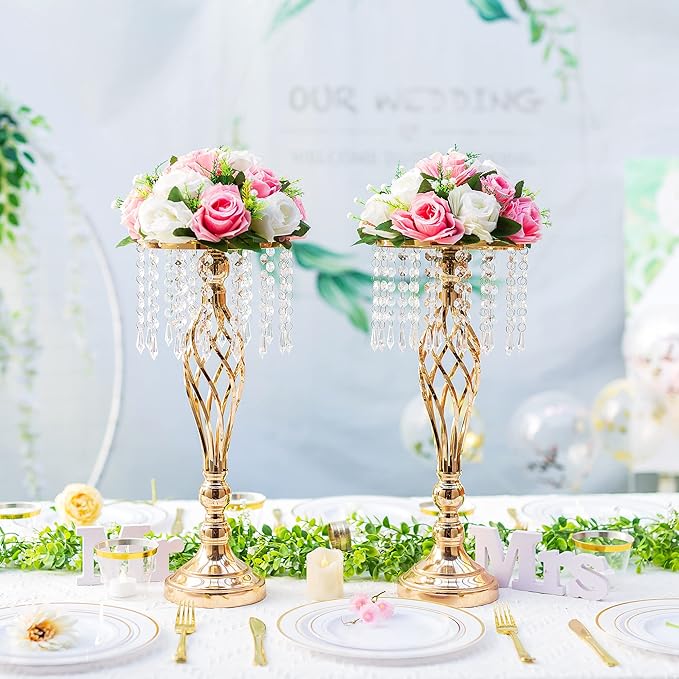 Flower Centerpieces for Wedding Tables: Wedding Table Decorations Pink & White Flower Balls Centerpieces for Engagement Cerebration Party Center Pieces 6 Packs