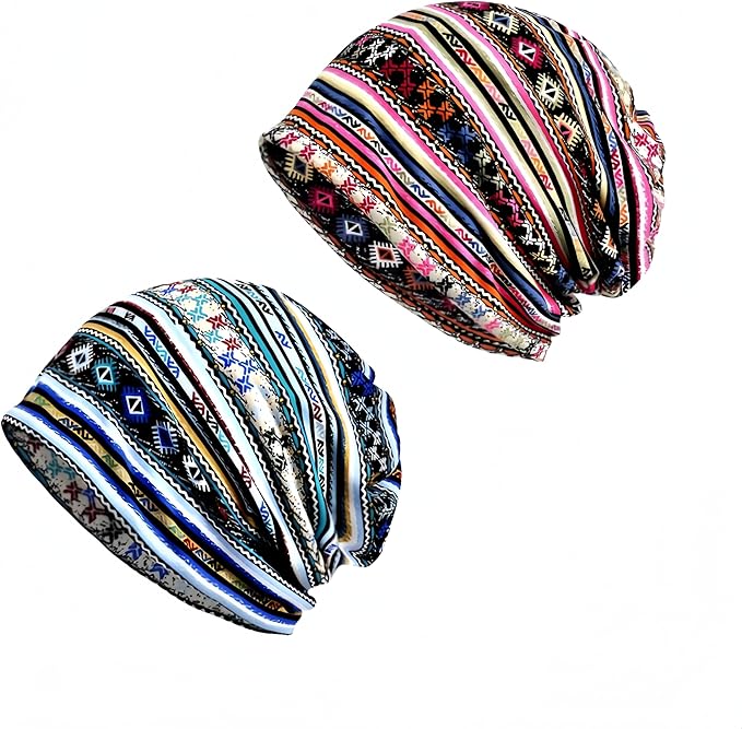 Women's Slouchy Beanie Hat Chemo Caps Cancer Headwear Hats Turban Baggy Sleeping Cap Boho Hats
