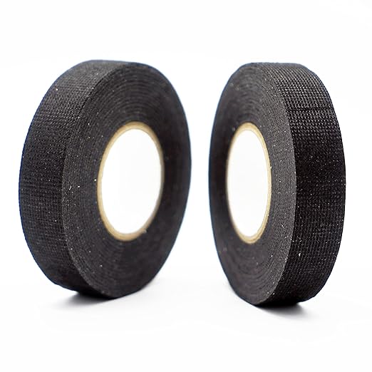 Wire Harness Tape, 3/4-Inch x 49-Foot (5-Pack), High Temp Wiring Loom Harness, Self-Adhesive Felt Cloth Electrical Tape for Automotive Engines, Noise Dampening, and Cable Protection