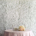 Efavormart 4 PCS White Silk Hydrangea Flower Mat Wall Wedding Event Decor for DIY Centerpieces Arrangements Party Decorations