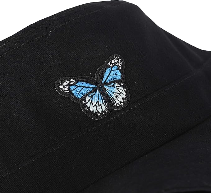ZLYC Unisex Fashion Embroidered Bucket Hat Summer Fisherman Cap for Men Women