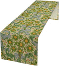 William Morris Original Design Green Table Runner Vintage Floral Table Runner for Dining Table Decor 13 x 36 Inch