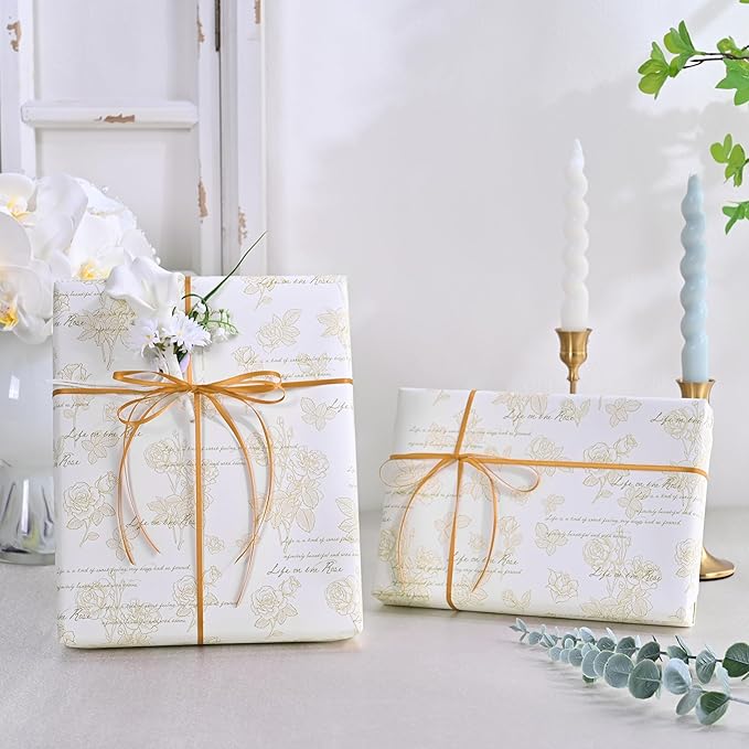 Double Face Old Gold Satin Thin Ribbon 1/8 inch X 50 Yards Polyester Old Gold Ribbon for Gift Wrapping Very Suitable for Weddings Party Hair Bow Invitation Decorations and More