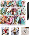 4 Packs Real Natural Dried Flowers for Making Mobile Phone Case Candle Handmade Crafts Epoxy Resin Pendant Necklace Jewelry DIY Accessories,Mixed Multi-Color Dried Flowers(Random Shipping 4 Packs)