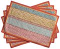 Maison d' Hermine Placemats Set of 4 100% Cotton Washable Cloth Place Mats, Reusable Table Mats for Kitchen Dining Decoration, Party, Wedding, Restaurant Spring/Summer (Provence, 13" x 19")