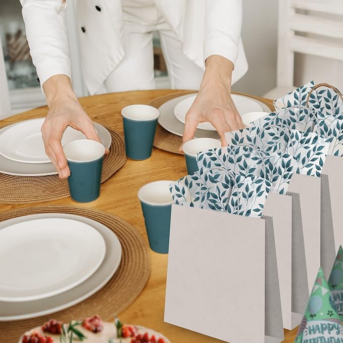 Teardrop Leaves Printed Tissue Paper for Gift Bags or Boxes and Wrapping - Bulk Decorative Art Tissue Paper for Packaging and Gifting | 24 Sheets 20" x 30"