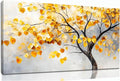 Tarfupth Gold Tree of Life Wall Art for Living Room Tree Leaves Large Artwork for Bedroom Office Kitchen Modern Canvas Prints 20x40 Inch