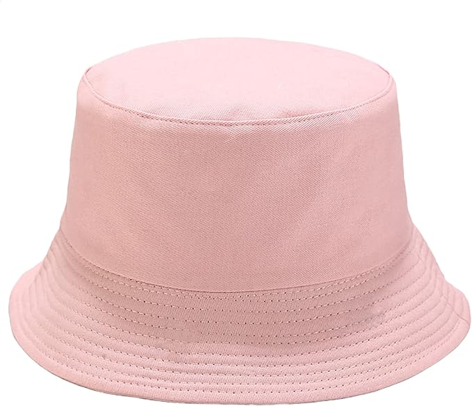 Flower Reversible Bucket Hat Cotton Summer Travel Beach Sun Hats Emboridery for Women Men