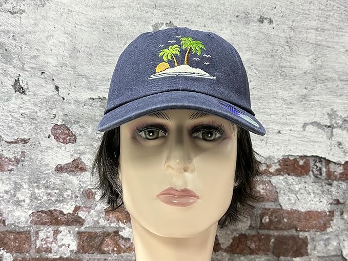 Hepandy Embroidered Palm Tree Hats