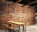 Eierme-Close-up of a Brick Wall Background with Strong Texture Peel and Stick 137" x 102"