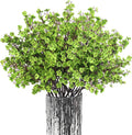 Babys Breath Artificial Flowers, 16 Bundles Green Real Touch Fake Flowers Silk Flowers Bulk for Vase Home Office Wedding Spring Indoor Outdoor Centerpiece Table Party Decorations