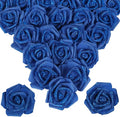 100pcs Royal Blue Glitter Roses 2.56" Foam Roses Glitter Flowers Blue Fake Roses Royal Blue Roses Artificial Flowers for Bridal Shower Centerpieces DIY Wedding Flower Arrangements (Royal Blue)