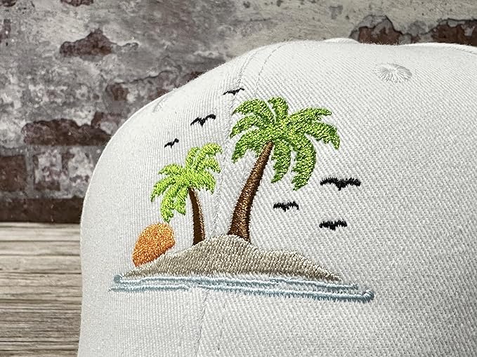 Hepandy Embroidered Palm Tree Hats