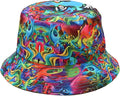Mashiaoyi Unisex Print Double-Side-Wear Reversible Bucket Hat