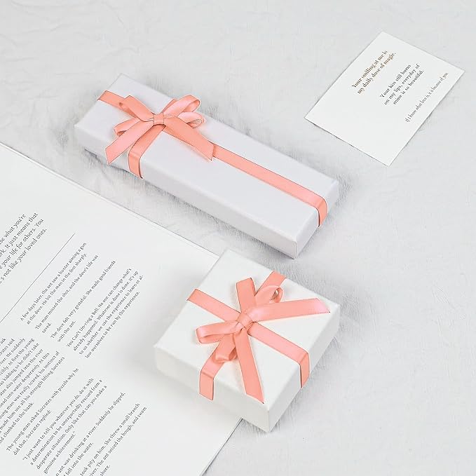 Peach Satin Ribbon, Double Faced 3/8 Inch X 25 Yards Peach Ribbon, Premium Satin Ribbons for Gift Wrapping, Crafts, Hair Bow Making, Sewing, Flower Bouquet, Wedding Party Decor