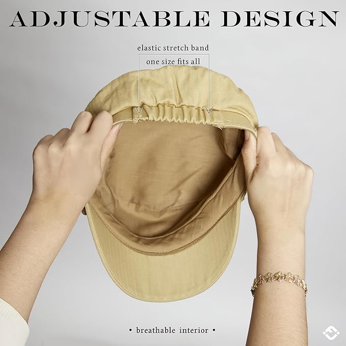 Funky Junque Newsboy Hat for Women – Trendy Greek Fisherman Cap, Classic Women's Baker Boy Newsies Hat, Ladies Fashion Caps