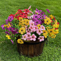 12 Bundles Artificial Flowers for Outdoor,No Fade UV Resistant Fake Flowers,4 Color Faux Plants for Outside Hanging Planters,Artificial Plants for Indoor Porch Garden Home Wedding Decor