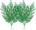 Christmas Glitter Stems 24pcs Artificial Pine Tree Picks for Christmas Tree Ornaments fillers, DIY Xmas Wreath, Crafts, Garland, Holiday, Party, Wedding and Home Decoration (Green)