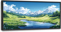 Mountain River Large Wall Art Framed Nature Scenery Wall Decor for Living Room Mountain Landscape Pictures Oversized Canvas Print Painting Modern Extra Large Framed Artwork for Bedroom Office 60"x30"