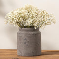 Ceramic Flower Vase 7.5 inch Farmhouse Rustic Vase for Home Decor Handcrafted Pottery Terracotta Vases for Dining Table Decor Fireplace Living Room Bathroom Wedding Centerpiece (01-Dark Brown)