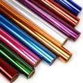Nitelemn 9 Colors Transparent Colored Cellophane Wrap, Cellophane Paper Roll for Gift Baskets, Treats Wrapping, DIY Arts Crafts Project Decoration(17” x 10ft x 9Rolls)