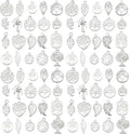 WOCRAFT 60pcs Bright Silver Tree Leaf Charms Bracelet Charms for Jewelry Making Sets DIY Necklace Bracelet Keychain Crafting Charms Kit Craft Supplies (SN891)
