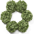DuHouse 8.7" Silk Hydrangea Flower Heads with Stems Fake Hydrangeas Flowers for DIY Wedding Centerpiece Home Decor,Pack of 6(Sage Green)