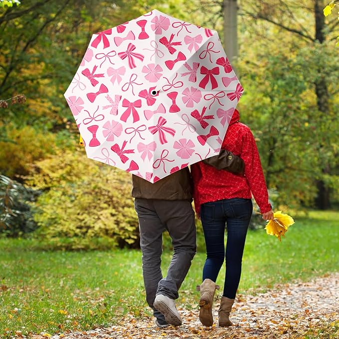 Small Compact Travel Automatic Folding Umbrella for Women, Portable Lightweight, Rain, Wind, UV Sun Shade